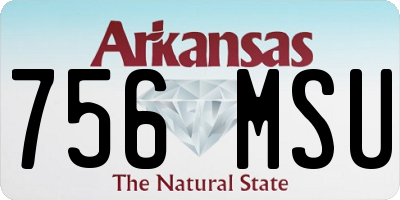AR license plate 756MSU