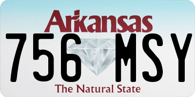 AR license plate 756MSY