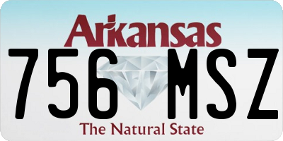 AR license plate 756MSZ