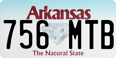 AR license plate 756MTB