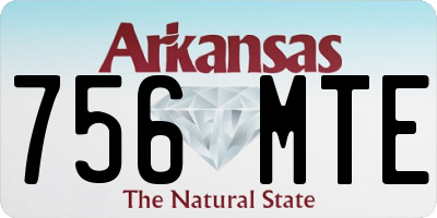 AR license plate 756MTE