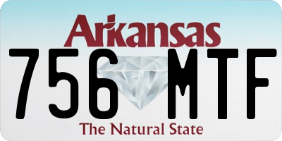 AR license plate 756MTF