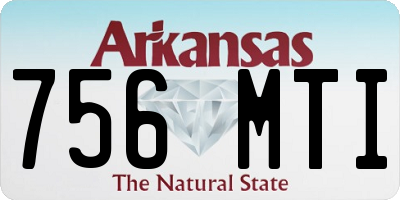 AR license plate 756MTI