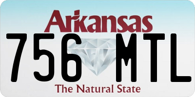AR license plate 756MTL