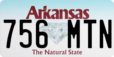 AR license plate 756MTN