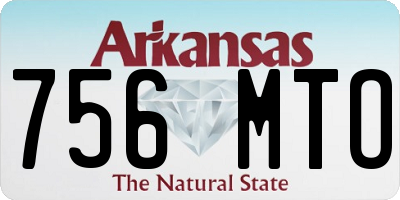 AR license plate 756MTO