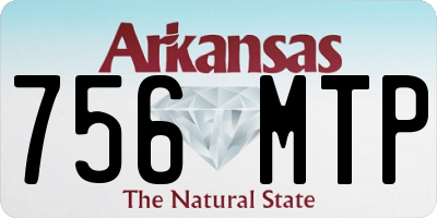 AR license plate 756MTP