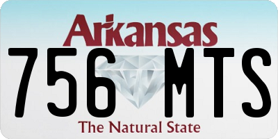 AR license plate 756MTS