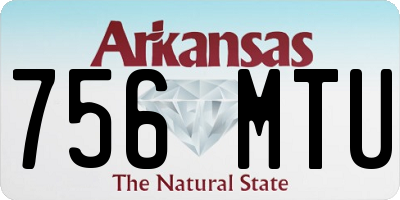 AR license plate 756MTU