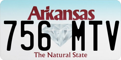 AR license plate 756MTV