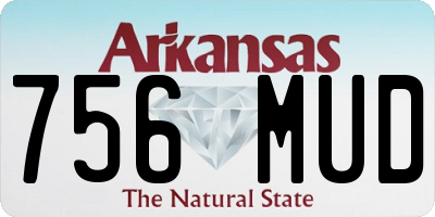 AR license plate 756MUD