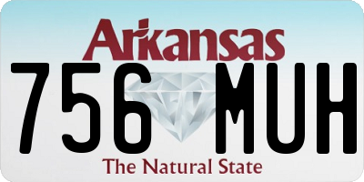 AR license plate 756MUH