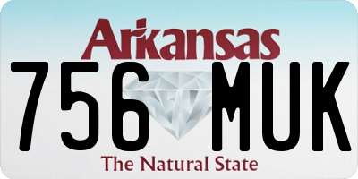 AR license plate 756MUK