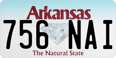 AR license plate 756NAI
