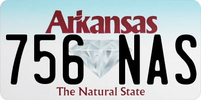 AR license plate 756NAS