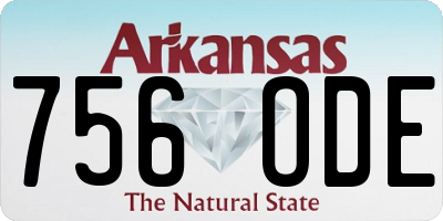 AR license plate 756ODE