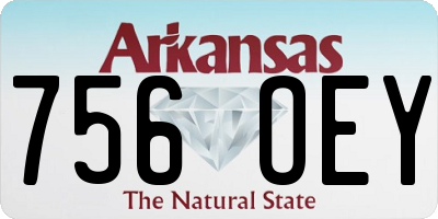 AR license plate 756OEY