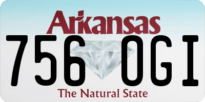 AR license plate 756OGI