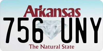 AR license plate 756UNY