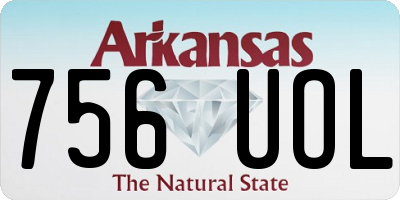 AR license plate 756UOL