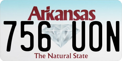 AR license plate 756UON