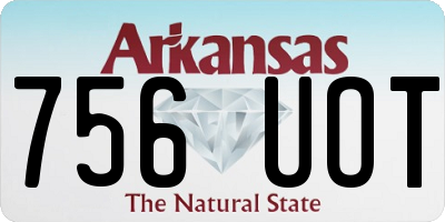 AR license plate 756UOT