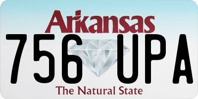 AR license plate 756UPA