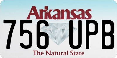 AR license plate 756UPB