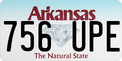 AR license plate 756UPE