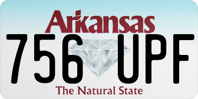 AR license plate 756UPF