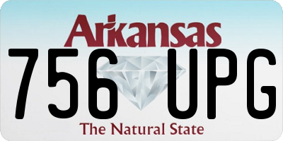 AR license plate 756UPG