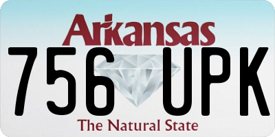 AR license plate 756UPK