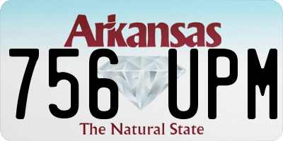 AR license plate 756UPM