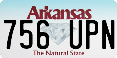 AR license plate 756UPN