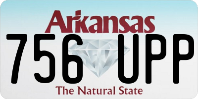 AR license plate 756UPP