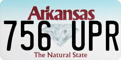 AR license plate 756UPR