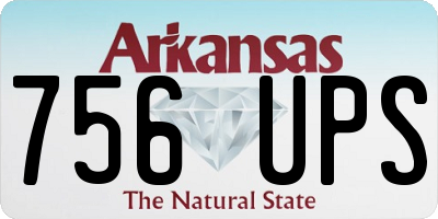AR license plate 756UPS