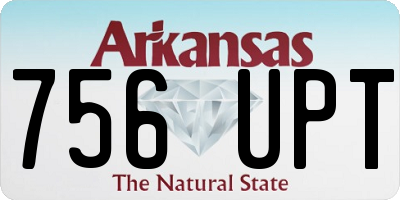 AR license plate 756UPT