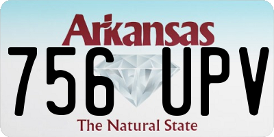 AR license plate 756UPV