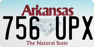 AR license plate 756UPX