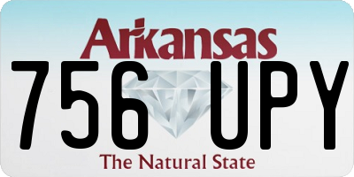 AR license plate 756UPY