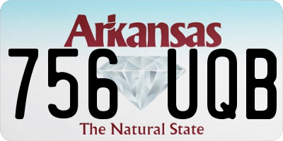 AR license plate 756UQB