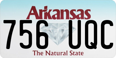 AR license plate 756UQC