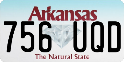 AR license plate 756UQD