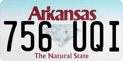 AR license plate 756UQI