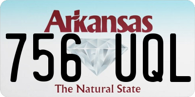 AR license plate 756UQL
