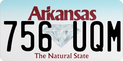AR license plate 756UQM