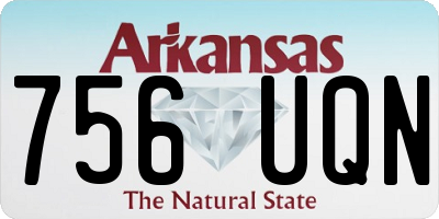 AR license plate 756UQN