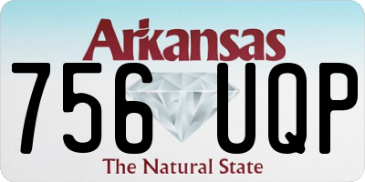 AR license plate 756UQP