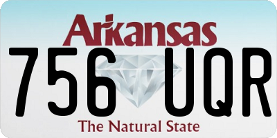 AR license plate 756UQR